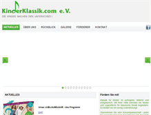 Tablet Screenshot of kinderklassik.com